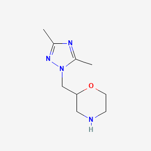 2-[(dimethyl-1H-1,2,4-triazol-1-yl)methyl]morpholine