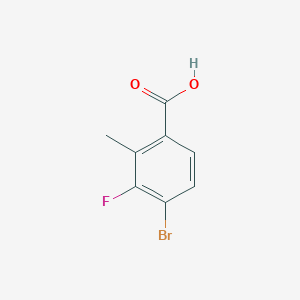 4-Bromo-3-fluoro-2-methylbenzoic acid