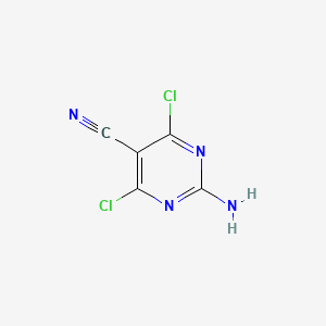 molecular formula C5H2Cl2N4 B1525643 2-Amino-4,6-dichloropyrimidine-5-carbonitrile CAS No. 1277179-33-5