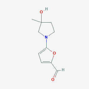 5-(3-Hydroxy-3-methylpyrrolidin-1-yl)furan-2-carbaldehyde