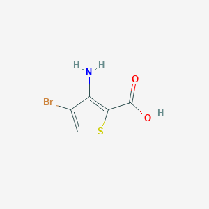 molecular formula C5H4BrNO2S B1525644 3-氨基-4-溴噻吩-2-羧酸 CAS No. 215927-34-7