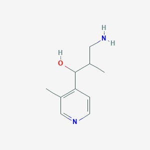 3-Amino-2-methyl-1-(3-methylpyridin-4-yl)propan-1-ol