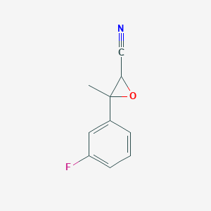 3-(3-Fluorophenyl)-3-methyloxirane-2-carbonitrile