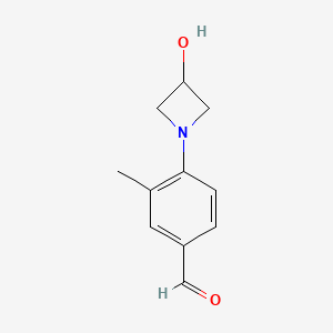 4-(3-Hydroxyazetidin-1-yl)-3-methylbenzaldehyde