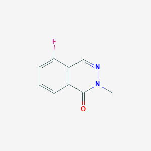 molecular formula C9H7FN2O B15256501 5-Fluoro-2-methyl-1,2-dihydrophthalazin-1-one 