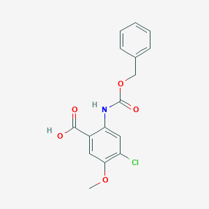 2-{[(Benzyloxy)carbonyl]amino}-4-chloro-5-methoxybenzoic acid