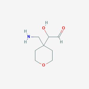 2-[4-(Aminomethyl)oxan-4-yl]-2-hydroxyacetaldehyde