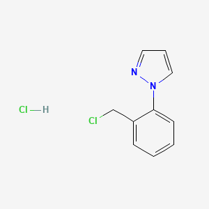molecular formula C10H10Cl2N2 B1525661 1-[2-(氯甲基)苯基]-1H-吡唑盐酸盐 CAS No. 1255717-84-0