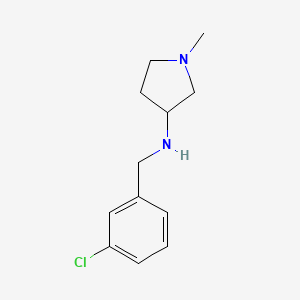 N-[(3-chlorophenyl)methyl]-1-methylpyrrolidin-3-amine