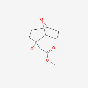 molecular formula C10H14O4 B15256656 Methyl 8-oxaspiro[bicyclo[3.2.1]octane-2,2'-oxirane]-3'-carboxylate 