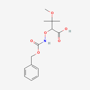 2-({[(Benzyloxy)carbonyl]amino}oxy)-3-methoxy-3-methylbutanoic acid