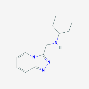 molecular formula C12H18N4 B15256676 (Pentan-3-yl)({[1,2,4]triazolo[4,3-a]pyridin-3-ylmethyl})amine 