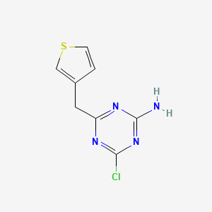 4-Chloro-6-(thiophen-3-ylmethyl)-1,3,5-triazin-2-amine