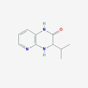 molecular formula C10H13N3O B15256696 3-(propan-2-yl)-1H,2H,3H,4H-pyrido[2,3-b]pyrazin-2-one CAS No. 1315365-08-2