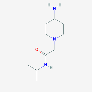 molecular formula C10H21N3O B15256698 2-(4-aminopiperidin-1-yl)-N-(propan-2-yl)acetamide CAS No. 926247-35-0