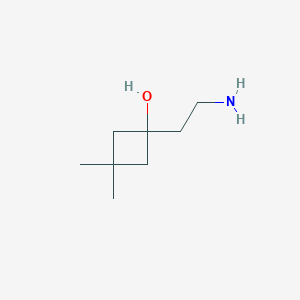 1-(2-Aminoethyl)-3,3-dimethylcyclobutan-1-ol