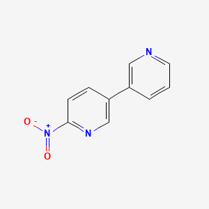 molecular formula C10H7N3O2 B15256718 2-Nitro-5-(pyridin-3-yl)pyridine 