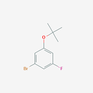 molecular formula C10H12BrFO B1525675 1-Bromo-3-(tert-butoxy)-5-fluorobenzene CAS No. 889362-81-6