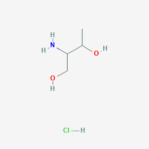 molecular formula C4H12ClNO2 B15256756 2-Aminobutane-1,3-diol hydrochloride 