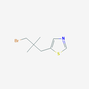 5-(3-Bromo-2,2-dimethylpropyl)-1,3-thiazole