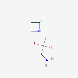 2,2-Difluoro-3-(2-methylazetidin-1-yl)propan-1-amine