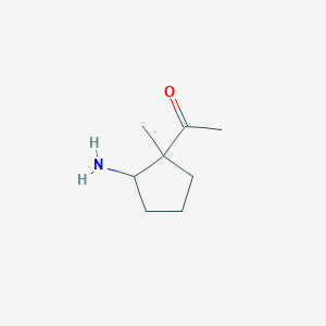 1-(2-Amino-1-methylcyclopentyl)ethan-1-one