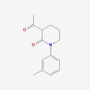 3-Acetyl-1-(3-methylphenyl)piperidin-2-one