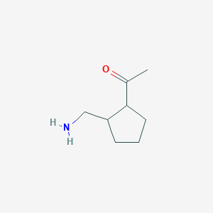 1-[2-(Aminomethyl)cyclopentyl]ethan-1-one