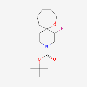 tert-Butyl 1-fluoro-7-oxa-3-azaspiro[5.6]dodec-9-ene-3-carboxylate