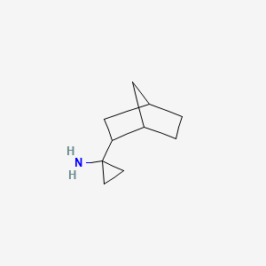 molecular formula C10H17N B15256922 1-(Bicyclo[2.2.1]heptan-2-YL)cyclopropan-1-amine 