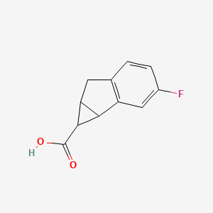 3-Fluoro-1H,1aH,6H,6aH-cyclopropa[a]indene-1-carboxylic acid