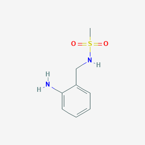 molecular formula C8H12N2O2S B1525696 N-[(2-aminophenyl)methyl]methanesulfonamide CAS No. 1049798-32-4