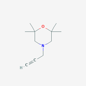 molecular formula C11H19NO B15257035 2,2,6,6-Tetramethyl-4-(prop-2-yn-1-yl)morpholine 