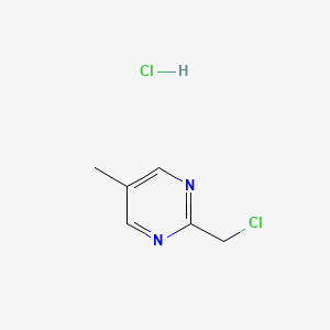 molecular formula C6H8Cl2N2 B1525704 2-(Chloromethyl)-5-methylpyrimidine hydrochloride CAS No. 1384430-75-4