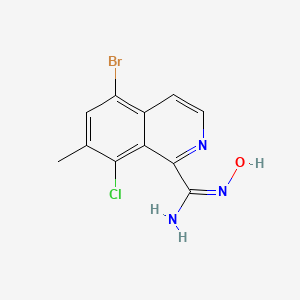 (E)-5-Bromo-8-chloro-N'-hydroxy-7-methylisoquinoline-1-carboximidamide