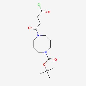 tert-Butyl 5-(4-chloro-4-oxobutanoyl)-1,5-diazocane-1-carboxylate