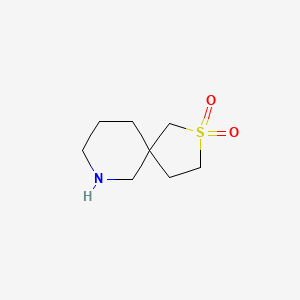 molecular formula C8H15NO2S B15257119 2Lambda6-thia-7-azaspiro[4.5]decane-2,2-dione 