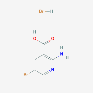 molecular formula C6H6Br2N2O2 B1525712 2-Amino-5-bromonicotinic acid hydrobromide CAS No. 52963-33-4