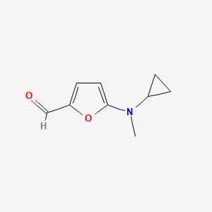 5-[Cyclopropyl(methyl)amino]furan-2-carbaldehyde