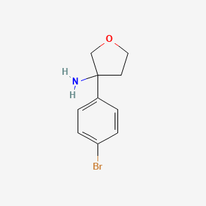 molecular formula C10H12BrNO B1525719 3-(4-Bromophenyl)tetrahydrofuran-3-amine CAS No. 1211596-34-7
