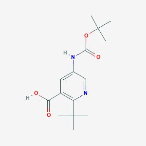 5-{[(Tert-butoxy)carbonyl]amino}-2-tert-butylpyridine-3-carboxylic acid