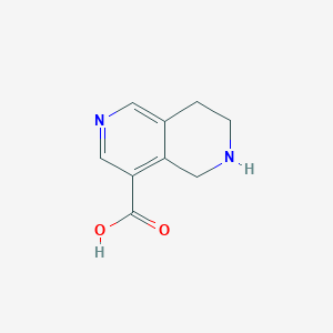 molecular formula C9H10N2O2 B15257232 5,6,7,8-Tetrahydro-2,6-naphthyridine-4-carboxylic acid 