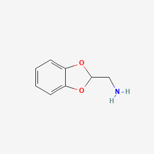 molecular formula C8H9NO2 B1525724 2-(氨基甲基)-1,3-苯并二氧杂环 CAS No. 936-78-7