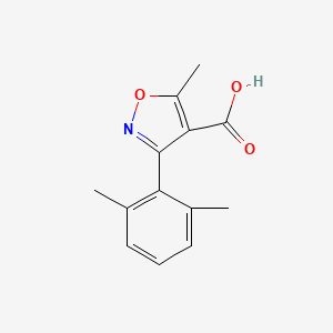 molecular formula C13H13NO3 B15257256 3-(2,6-Dimethylphenyl)-5-methyl-1,2-oxazole-4-carboxylic acid 