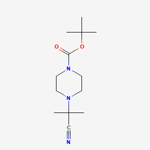 molecular formula C13H23N3O2 B1525728 Tert-butyl 4-(2-cyanopropan-2-yl)piperazine-1-carboxylate CAS No. 885698-82-8