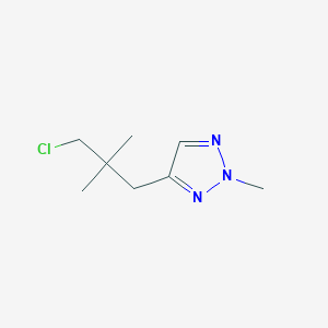 4-(3-Chloro-2,2-dimethylpropyl)-2-methyl-2H-1,2,3-triazole