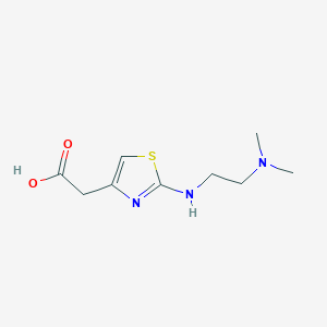 2-(2-{[2-(Dimethylamino)ethyl]amino}-1,3-thiazol-4-yl)acetic acid