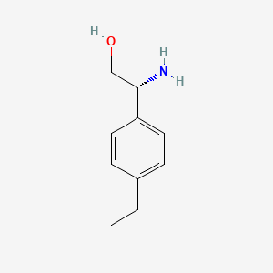 molecular formula C10H15NO B15257354 (2R)-2-Amino-2-(4-ethylphenyl)ethan-1-OL 