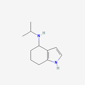 molecular formula C11H18N2 B15257364 N-(Propan-2-yl)-4,5,6,7-tetrahydro-1H-indol-4-amine 