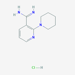 2-(Piperidin-1-yl)pyridine-3-carboximidamide hydrochloride